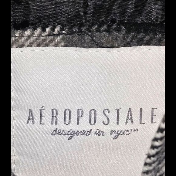 AEROPOSTALE Women's Warm Plaid Winter Peacoat Size Small - Picture 11 of 16